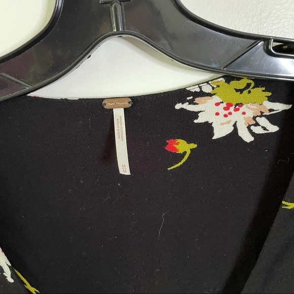 Free People Time on My Side Black Floral Dress - Picture 8 of 8